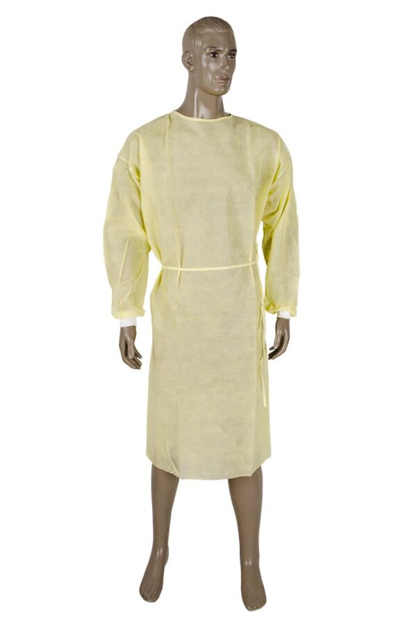 Lightweight Isolation gown with neck Velcro closure | Hubei Jialian ...